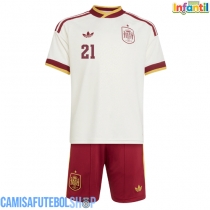 Camisa de time de futebol Espanha Mikel Oyarzabal #21 Replicas 2º Equipamento Infantil Mundo 2026 Manga Curta (+ Calças curtas)